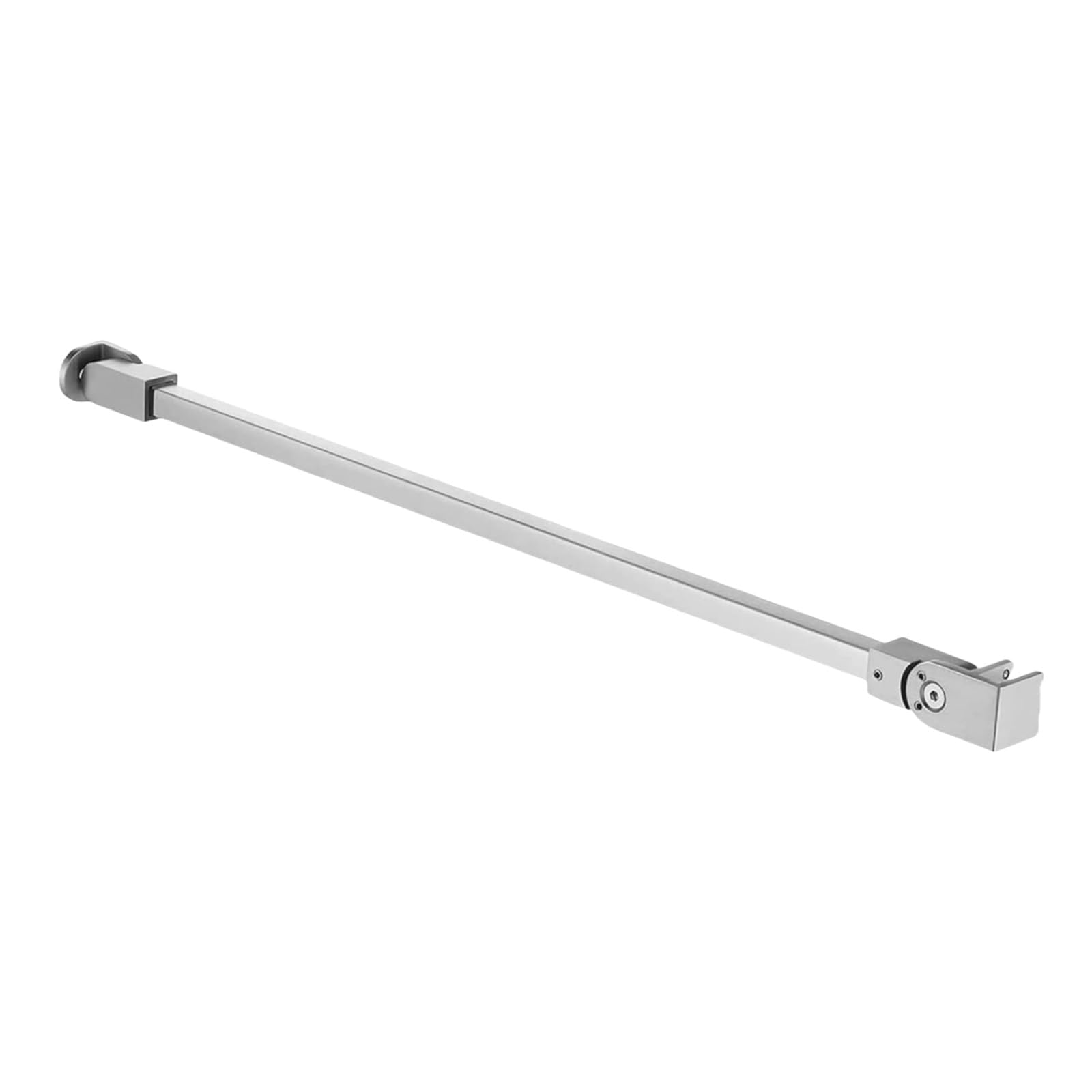 Adjustable Stainless Steel Wall-to-Glass Arm, Frameless Shower Door Support Bar for 8-10mm Glass(Silver,60CM)