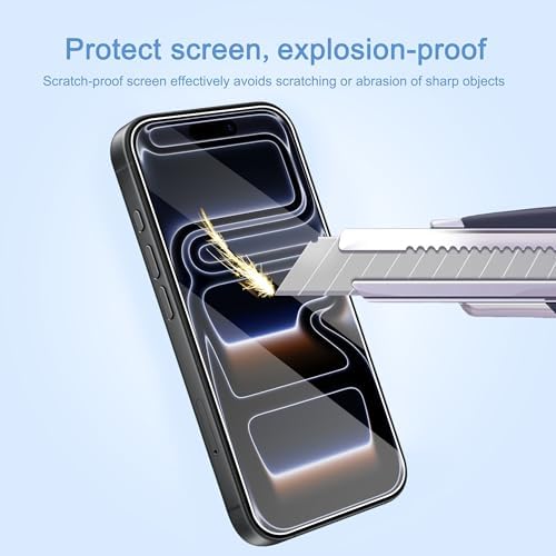 Ailun 3 Pack Screen Protector for iPhone 17 Pro Max [6.9 inch] with Installation Frame, Tempered Glass, Sensor Protection, Dynamic Island Compatible, Case Friendly - 4