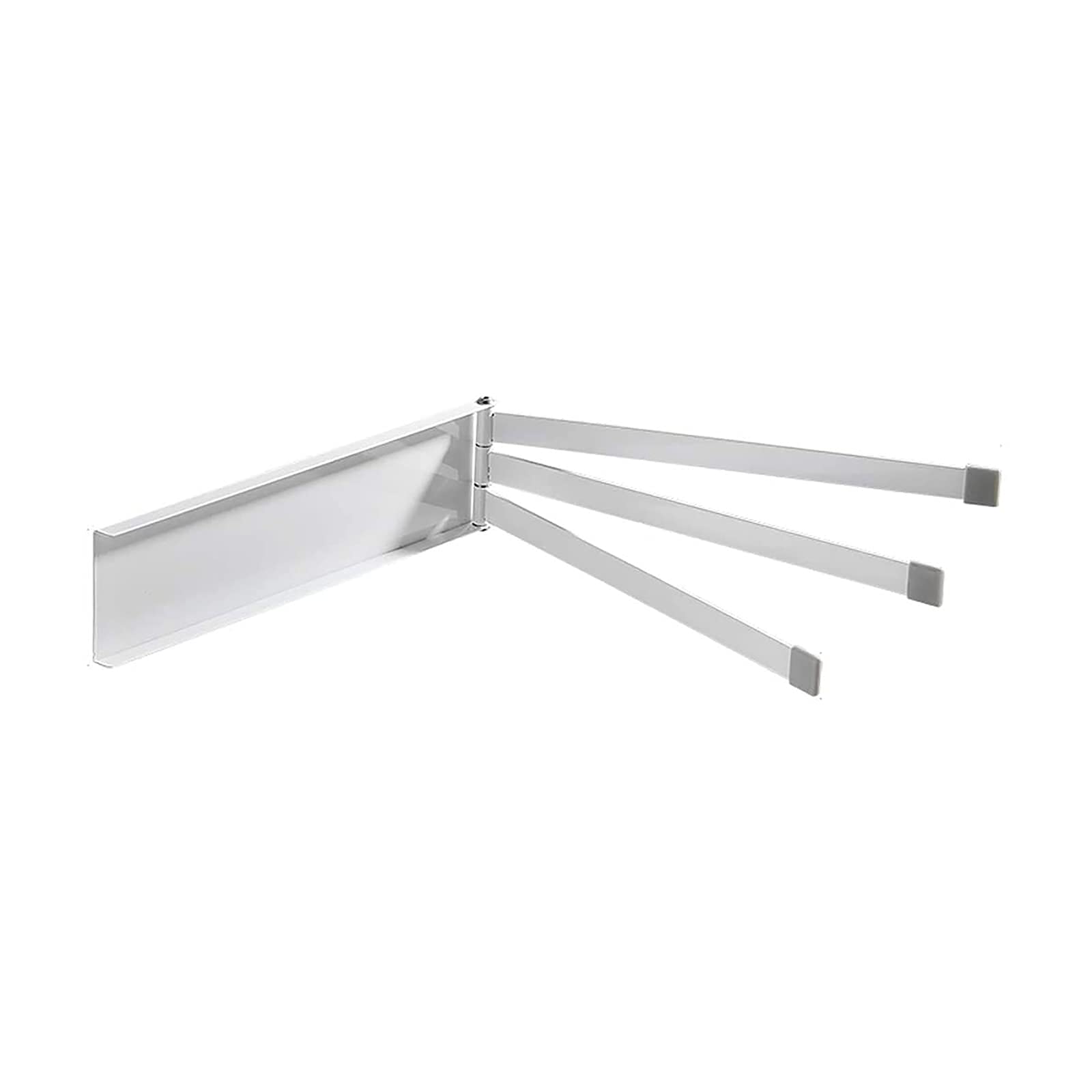 Movable 3 Bars Pole Wall Mounted Towel Rail European Bar Carbon Steel Bathroom Rotating Rod Hotel Rack Tower Hanger(Chrome)