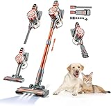 WLOTPO Cordless Vacuum Cleaner for Home,Lightweight Stick Vacuum Cordless...