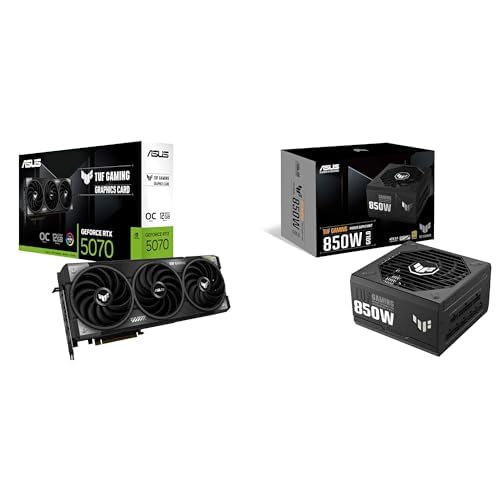 ASUS Bundle of TUF Gaming GeForce RTX 5070 12GB GDDR7 OC Edition Graphics Card + ASUS TUF Gaming 850W 80+ Gold Fully Modular Power Supply