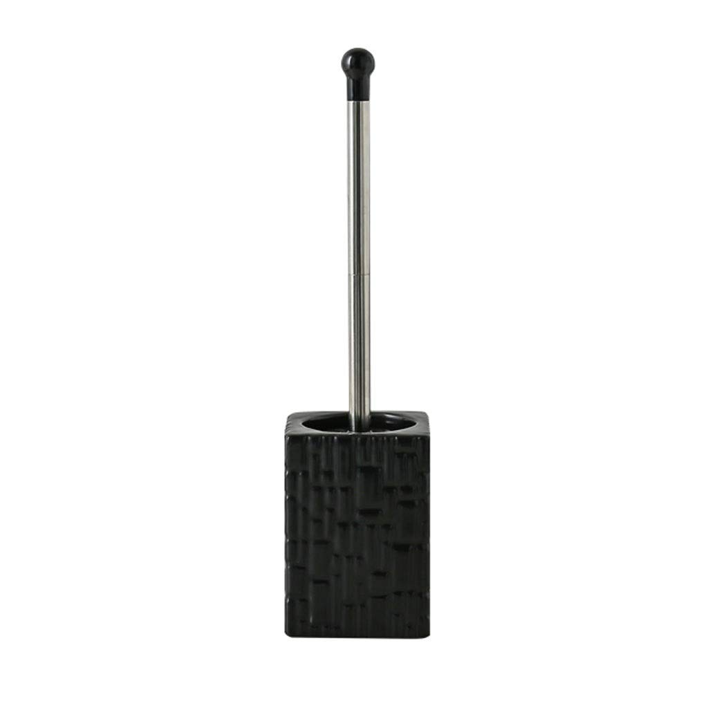 Cepillo de Inodoro, Cepillo de Inodoro con Soporte de cerámica Cepillo de Inodoro y Soporte para baño Juego de Cepillo de Inodoro Mango de Acero Inoxidable Cepillo de Inodoro Acces