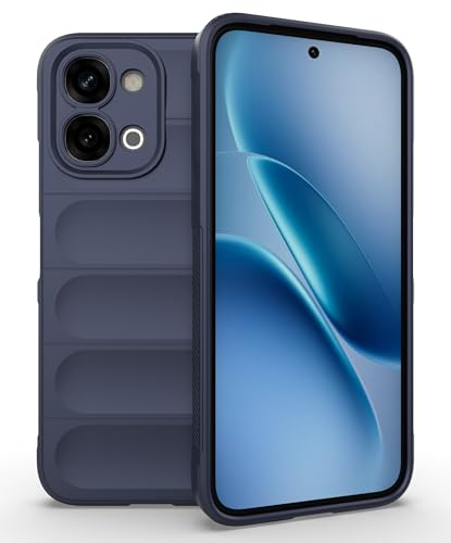 SESS XUSIVE Liquid Silicon Back Cover Case for Vivo Y51 Pro 5G Shockproof Military Grade Protection with Shockproof 10X Bumpers Micro-Fibre Cloth On Inner Side Back Cover for Vivo Y51 Pro 5G - Blue