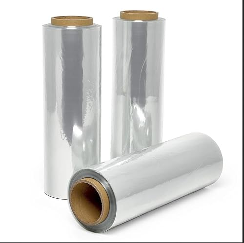 18\" x 500\' 75 Gauge Clear Centerfold PVC Shrink Wrap Film