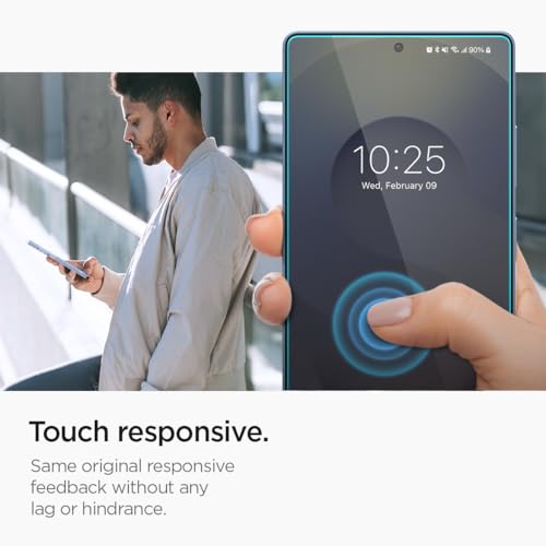 Spigen Glas.tR EZ Fit Vetro Temperato compatibile con Samsung Galaxy S25 Ultra, Cristallino, Installazione Facile, 2 Pezzi, Durezza 9H Pellicola prottetiva - Immagine 4