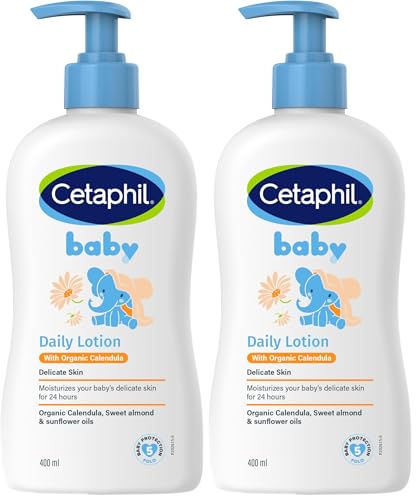 Image of Cetaphil Baby Daily Lotion With Organic Calendula - (400ml) (Pack of 2)