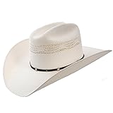 Stetson & Dobbs SSWHTH-6940 Mens White Horse Cowboy Hat, Natural - S