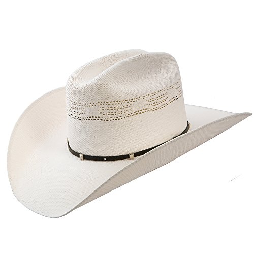 Stetson & Dobbs SSWHTH-6940 Mens White Horse Cowboy Hat, Natural - S