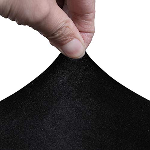 Colorxy Velvet Stretch Chair Covers For Dining Room, Soft Removable Long Solid Dining Chair Slipcovers Set Of 4, Black #TOP4