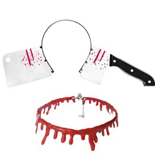 Kuloral Halloween Costumes Accessories Headband Necklace Set - 2 PCS