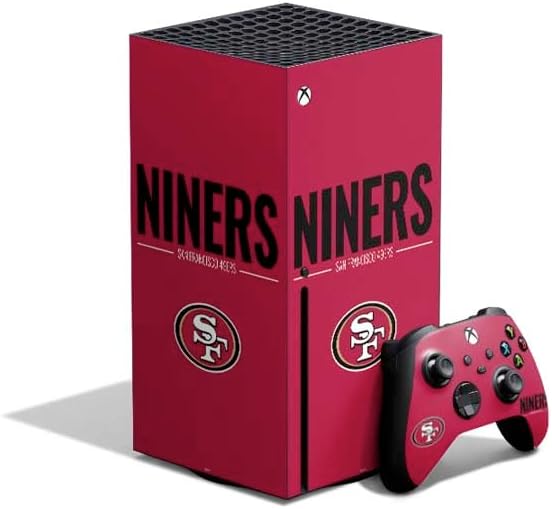 Skinit Decal Gaming Skin Compatible with Xbox Series X Bundle - Officially Licensed NFL San Francisco 49ers Design