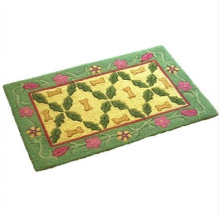 Classy Custom Paw Prints Country French Bones Pet Doormat