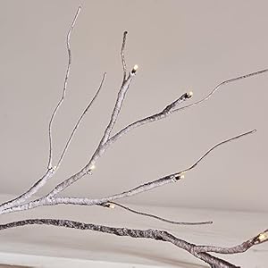 Fudios Christmas Garland Lights Snow Flocked 6FT 48 LED Battery Operated for Winter Decor Lighted Snowy Garland Vine Home Holiday Party Mantle Indoor Outdoor Use