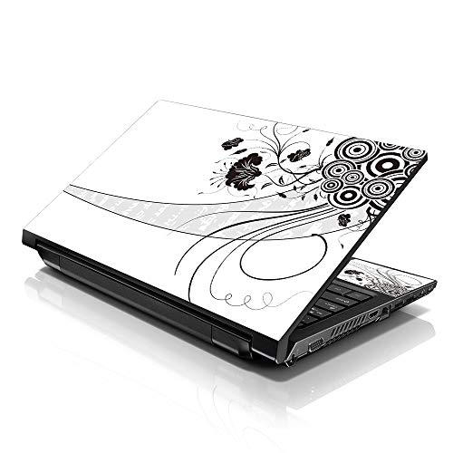 Image of LSS Laptop 15 15.6 Skin Cover with Colorful Floral Pattern for HP Dell Lenovo Apple Asus Acer Compaq - Fits 13.3 inch 14 inch 15.6 inch 16 inch (2 Wrist Pads Free)