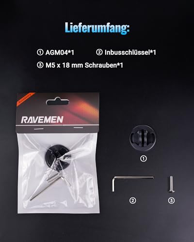RAVEMEN AGM04 Befestigungslasche Zubehör für die FR500 kompatibel mit Garmin Halterung