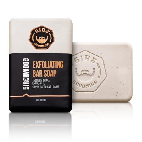 GIBS Birchwood, Exfoliating, Long-Lasting, 7oz Bar Soap