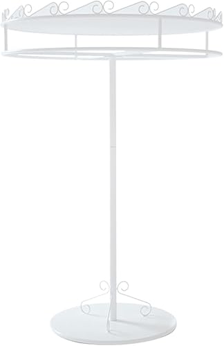 Miniatura 10 de LXBAMKEA Perchero de ropa independiente giratorio estante de ropa residencial comercial riel colgante circular para ropa colgador de boutiques