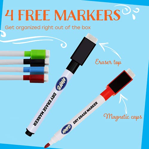 Mmfb Arts & Crafts Whiteboard For Wall - 7 Foot White Board Stick On Wall Paper With Dry Erase Markers - Large Wallpaper Peel Adhesive For Classroom, Office And Home #TOP6
