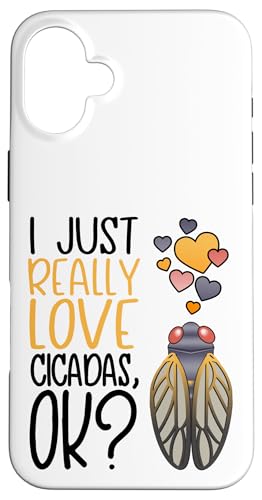 ���킢����̗��l I Really Love Cicadas �X�}�z�P�[�X iPhone 16 Plus �p