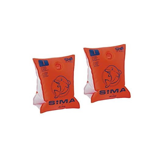 Sima - Manguitos (Hasta 60 Kg) Naranja Orange-Blau Talla:30-60 Kg