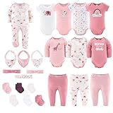 Soft Comfort: Each piece is made from ultra-soft, 100% cotton newborn baby girl clothes that are gentle on delicate skin. Designed for comfort, these baby girl clothes keep your little one cozy in fall, winter, spring, and summer Complete Essentials:...