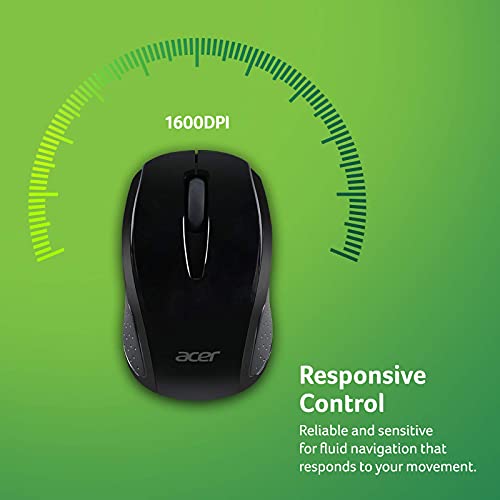 Acer Rf Wireless Mouse M501 (Black), Works With Chromebook, With Usb Plug And Play For Right/Left Handed Users (For Chromebooks, Windows Pc & Mac) (Renewed) #TOP3