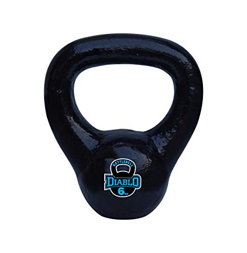 Image of DIABLO Premium Fitness Solid Cast Iron Kettlebell Weights (Weight 6KG)