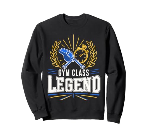 Image of Gym Class Legend Whistle Stopwatch Physical Education Sweatshirt