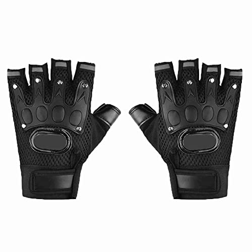 RiToEasysports 2 szt. Siateczkowa tkanina z półpalcami Ochraniacze na nadgarstki Rękawiczki motocyklowe Sportowy sprzęt ochronny