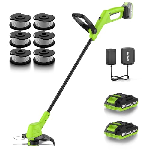 20V Weed Eater Cordless, 9500RPM Electric Weed Wacker with 12' Cutting Width, 3-in-1 String Trimmer,...