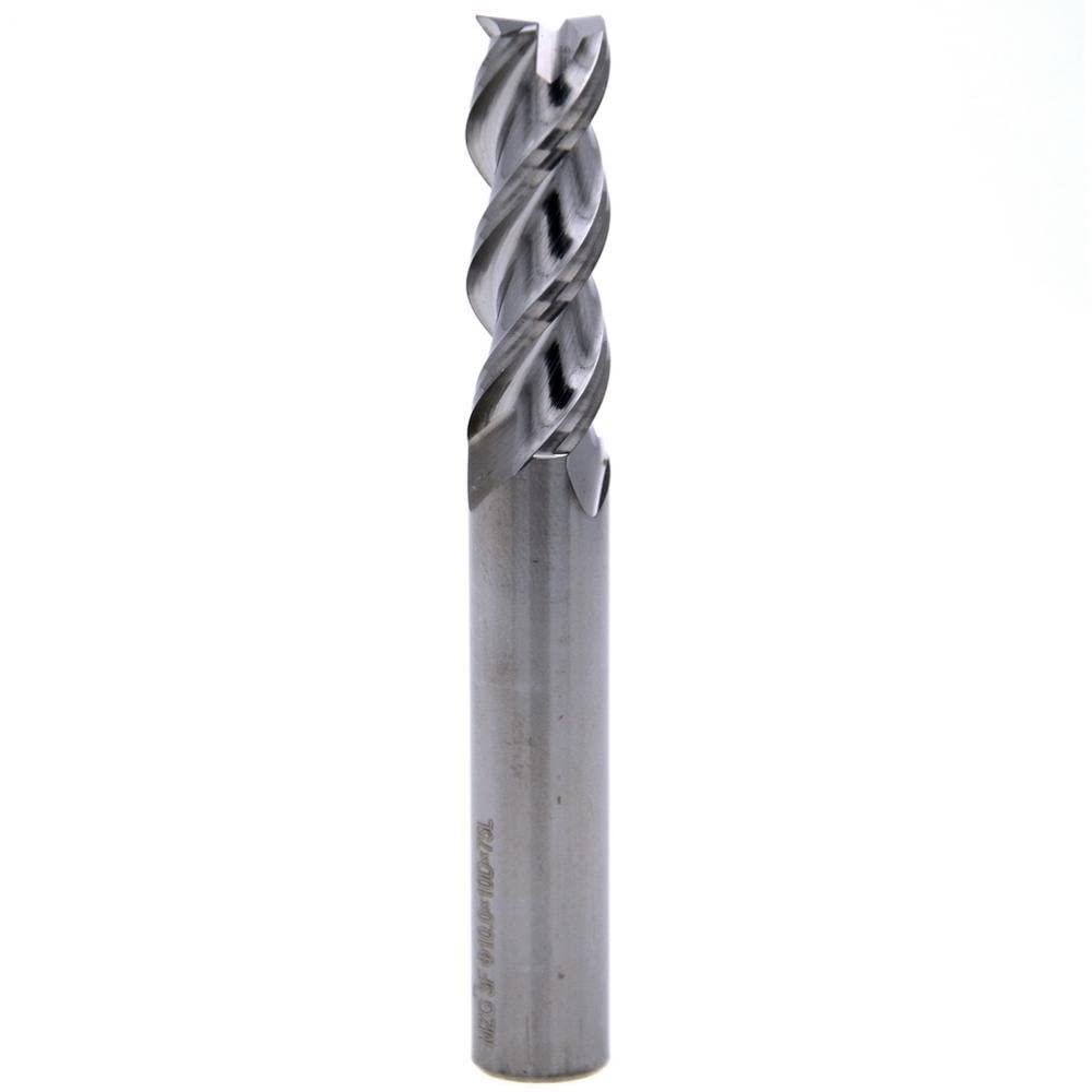 1pc 3 Flötenschneiden HRC55 3mm 5mm 6mm Aluminium Kupferverarbeitung CNC Router Wolfram Stahl Spiralfräser Schaftfräser(12.0x12Dx75L)