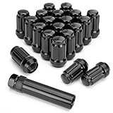 KSP 1/2x20 Lug Nuts Black 20pcs，1/2''-20 Bulge Acorn Lug Nuts Compatible with 1984-1990 Ford Bronco