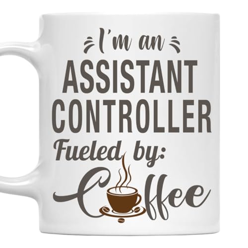 MONIZILUCKY I'm an Assistant Controller Mug, Fueled by Coffee Cup Gift