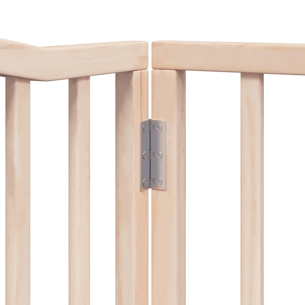 vidaXL Puerta para Perros Plegable 12 Paneles Madera de álamo 960 cm