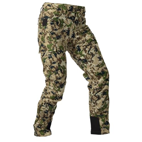 BASSDASH Walker-Lw Men’s Waterproof Breathable Hunting Pants with Silent Outer Fabric for Fishing Turkey Upland