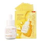 イニスフリー(innisfree) gel mask - 正規品 【イニスフリー】ビタCセラム＆シートマスクセット【正規品】[美容液+ゲルマスク]ハリ 高密着 パック 濃密美容液 集中ケア ビタミンC ナイアシンアミド ヒアルロン酸 高保湿 高濃度 潤い 透明感 トーンアップ 毛穴引き締め キメ 乾燥ツヤ くすみ 韓国コスメ ブライトニングケア 低刺激
