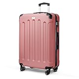 LUGG 28 Inch Suitcase Hard Shell Case 4 Wheel Travel Bag Lightweight ABS Material with TSA Lock Approved for Travel with easyJet, British Airways, RyanAir, Virgin Atlantic, Emirates (77x50x29cm)