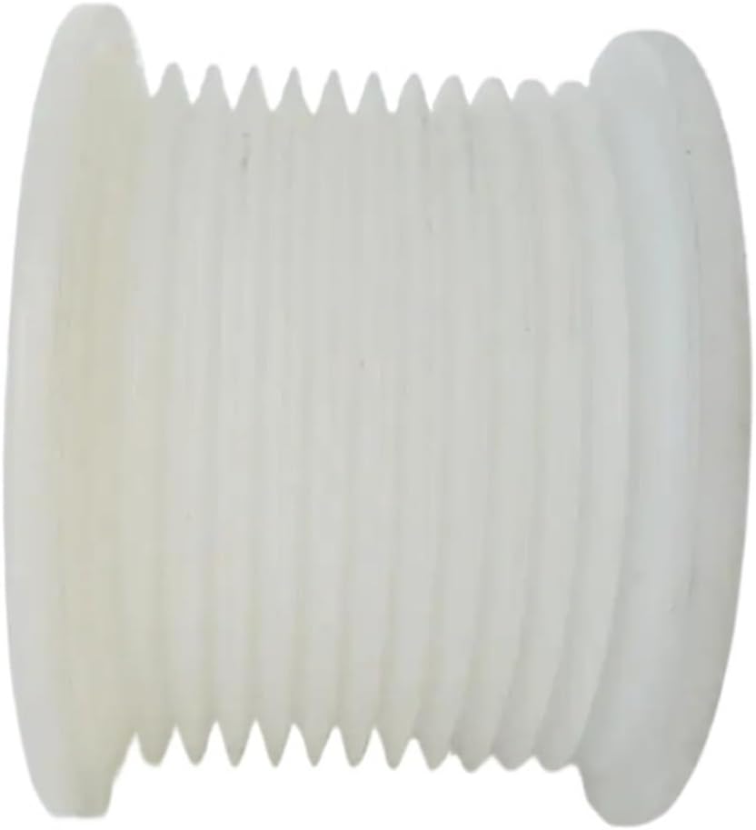 97 * 70 * 6204 Escalator Multi Wedge Belt Wheel White Nylon Roller 12 Grooves OD 97mm W 70mm Double Bearing 6204-2RS
