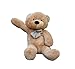 Joyfay Nounours en Peluche 120cm 47" Ours en Peluche géant Brun Jouet Doux Poupée Lavable Teddy Bear Cadeau pour Adulte Enfants Peluche geante Nounours geant Grosse Peluche