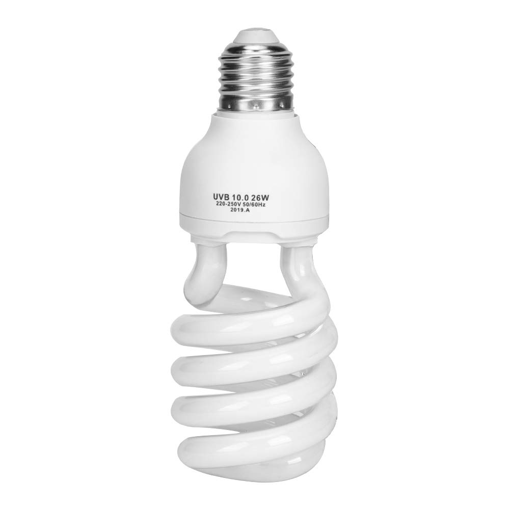 Zerodis Lampada per Rettili, E27 26W 220-250V Lampadina per Terrario Rettile del Deserto Lampada UVB per Calcio Ultravioletto per Lucertola Tartaruga Serpenti Piante Succulente