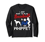 Photo Gallery whippet funny baseball dog owner lover xmas gift maglia a manica Photo Gallery whippet funny baseball dog owner lover xmas gift maglia a manica
