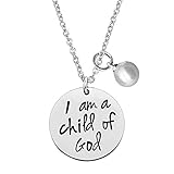 Goddaughter Gifts for Women Girls I am a Child of God Necklace First Communion Gifts Baptism Gifts...