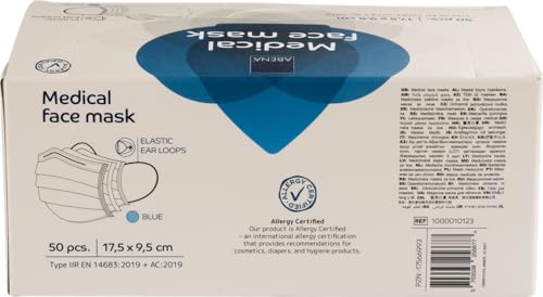 Abena Type IIR Disposable Face Mask with Ear Loops - Pack of 50 - Image 3