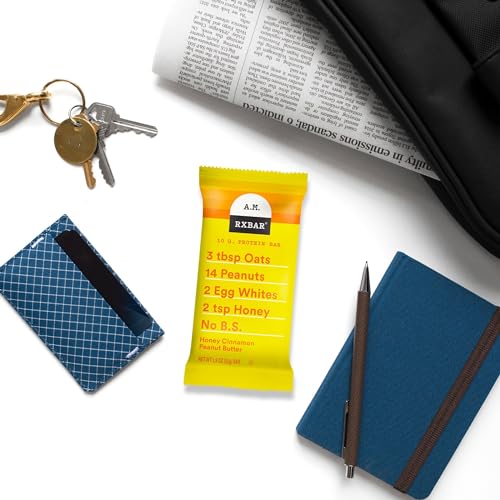 Image of RXBAR A.M. Protein Bars, Gluten Free Snacks, Breakfast Snacks, Honey Cinnamon Peanut Butter, 9.7oz Box (5 Bars) (Pack of 2)
