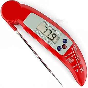 KTM Healthcare Folding Detector Foldable Barbecue Digital LCD Cooking Food Probe Meat Kitchen Folding Sensor