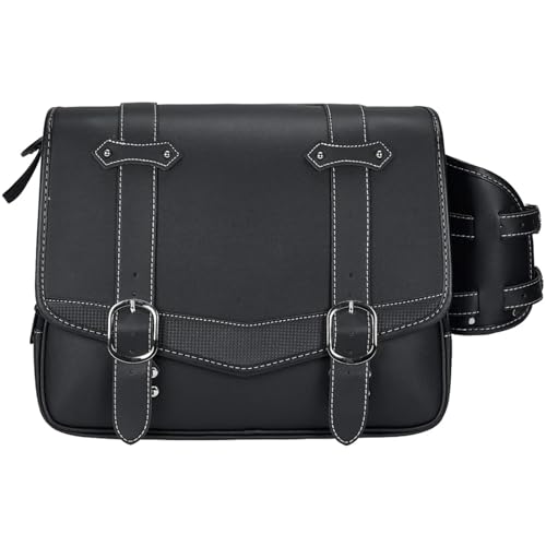 Sacoches de selle moto 20L en PU étanches pour Harley Davidson Sportster