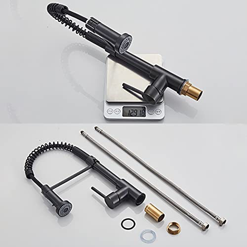 Grifo-de-cocina-extraible-con-resorte-monomando-muelle-de-latongrifos-para-fregadero-de-cocina-Agua-Caliente-y-Fria-negro