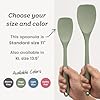 StarPack Silicone Spoonula The All-Rounder 11 Inch - LFGB Spoon Spatula, 600°F Heat Resistant, BPA-Free - One-Piece Seamless, Dishwasher Safe - for Nonstick Cookware, Sage Green #5