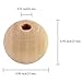 120 Pcs Unfinished Natural Solid Round Wood Spacer Beads Round Ball 1 inch Diameter Wooden Loose Beads Balls for DIY Art & Craft Project and Jewelry Making (120)