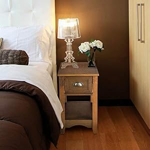 Giantex End Table with Drawer, Retro Narrow Side Table, Nightstand with Solid Wood & Storage Shelf, Bedside Table for Living Room Bedroom Small Space Home Office (2, Tawny) Giantex End Table with Drawer Retro Narrow Side Table Nightstand with Solid Wood Storage Shelf Bedside Table for Living Room Bedroom Small Space Home Office 2 Tawny